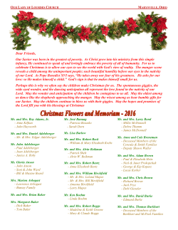 Bulletin - Catholic Church, Marysville Ohio, Our Lady of Lourdes