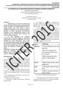 an approach to measure manufacturing system flexibility