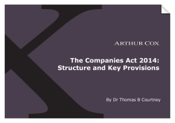 The Companies Act 2014