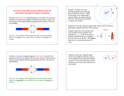 B-field Lines and Attraction/Repulsion Rules