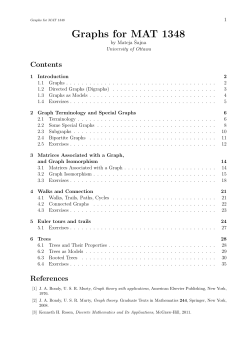 Prof. Sajna`s Notes on Graph Theory