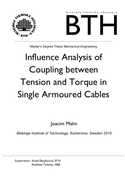 Influence Analysis of Coupling between Tension and Torque