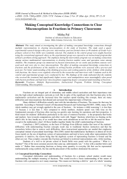 Making Conceptual Knowledge Connections to Clear