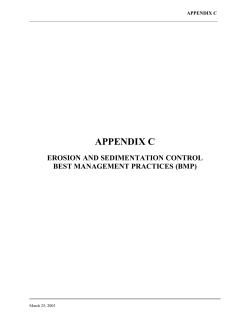 Design Guidelines for Erosion and Sediment Control for Highways