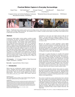 Practical Motion Capture in Everyday Surroundings