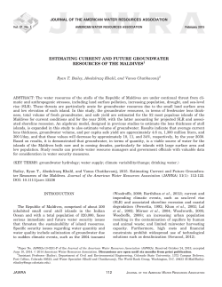 Estimating Current and Future Groundwater Resources of the