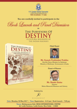 Book Launch.cdr - O.P. Jindal Global University