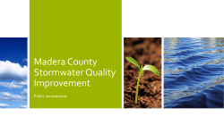 Madera County Stormwater Quality Improvement