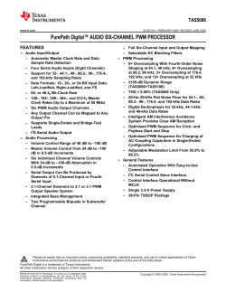 TAS5086 - Texas Instruments