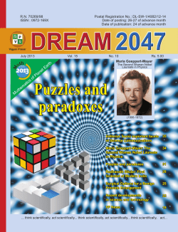 Puzzles and paradoxes Puzzles and paradoxes