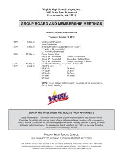 group board and membership meetings