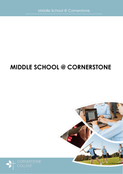 middle school @ cornerstone