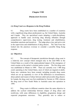 Chapter VIII PROBATION SYSTEM