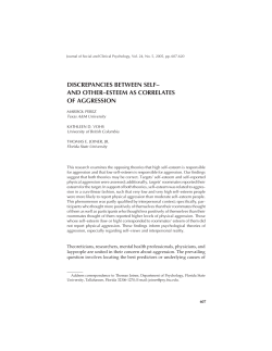 discrepancies between self&ndash; and other&ndash;esteem as correlates of