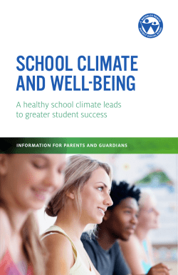 school climate and well-being