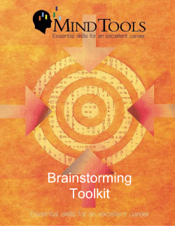 Brainstorming Toolkit