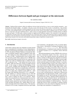 Differences between liquid and gas transport at the microscale