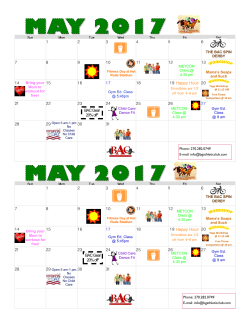 1 2 3 4 6 7 8 9 10 11 12 13 14 15 16 17 18 19 Happy Hour: 20 21 22