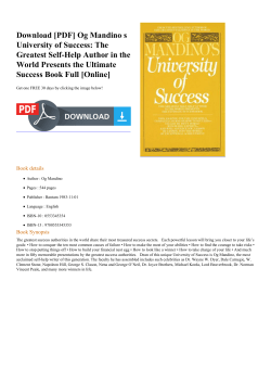 Og Mandino s University of Success: The Greatest