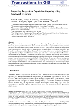 Improving Large Area Population Mapping Using Geotweet Densities