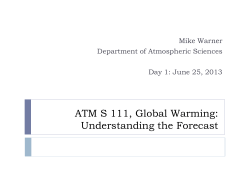 GHGs - UW Atmospheric Sciences