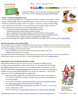 SuperKids Nutrition Newsletter
