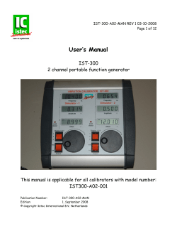 User`s Manual - Istec International