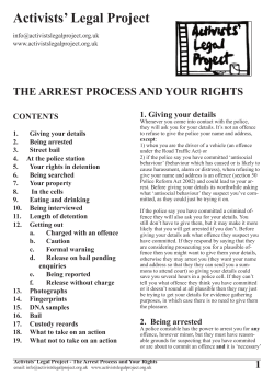 Arrest Process and Your Rights5
