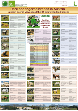 The Austrian acknowledged rare endangered breeds