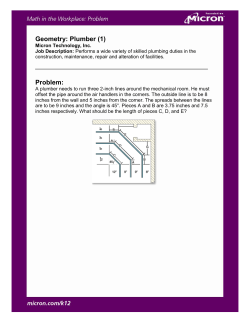 Geometry: Plumber - Micron Technology, Inc.