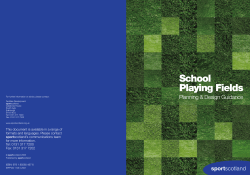 Playing Fields - Sport Scotland