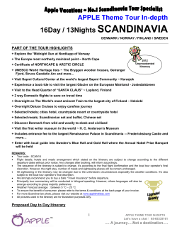 16d/13n grand tour of scandinavia