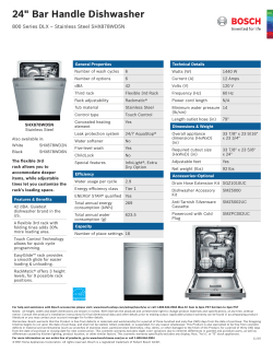 24" Bar Handle Dishwasher