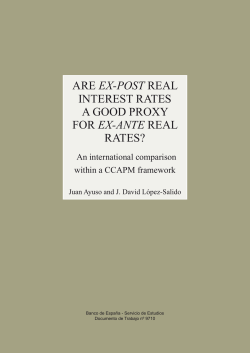 Are ex-post real interest rates a good proxy for