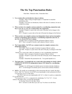 The Seven Top Punctuation Rules