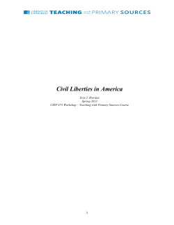 Civil Liberties in America - Loyola University Chicago