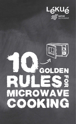 10 Golden Rules for Microwave Cooking