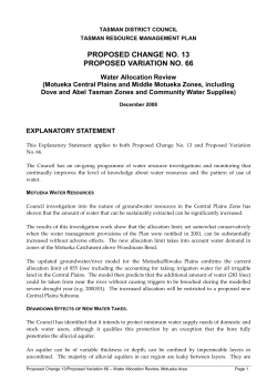 proposed change no. 13 proposed variation no. 66