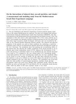 On the interactions of mineral dust, sea