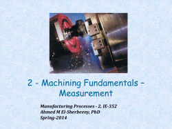 Machining Fundamental