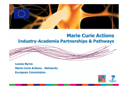 Marie Curie Actions - Irish Universities Association