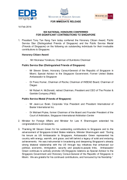 FOR IMMEDIATE RELEASE 14 Feb 2014 SIX NATIONAL