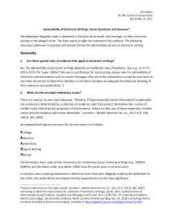 Generally - North Carolina Criminal Law