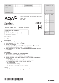AQA-CH3HP-QP-Jun14 PDF