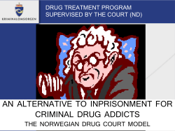 The Norwegian Drug Court Model