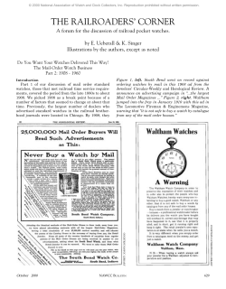 The Mail-Order Watch Business Part 2