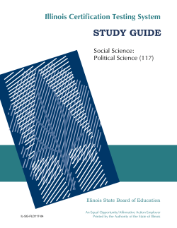 Political Science Field Specific - Illinois Licensure Testing System