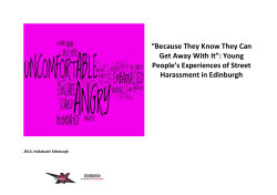 hollaback report 2013 - Hollaback! Edinburgh