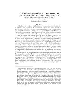 the irony of international business law