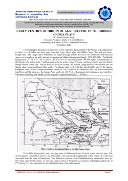 early centres of agriculture in the middle ganga plain